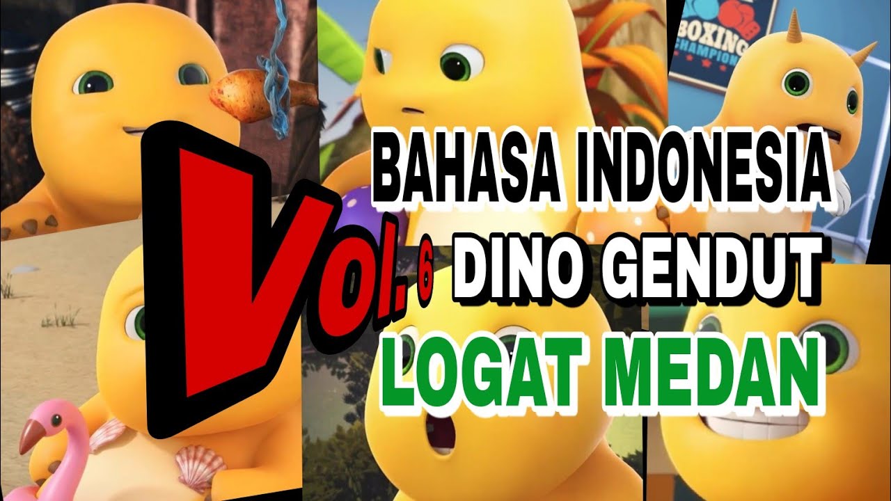 Kumpulan Dino Kuning Lucu | Kompilasi Gentong Dino Kuning | Kartun Dino ...