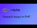 PHP & MySQL Tutorial 27 - Foreach loops