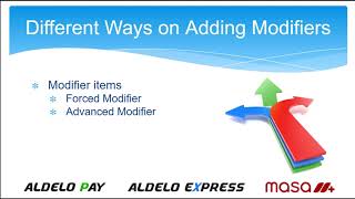 Aldelo Express   Sub Modifier Setup and Use