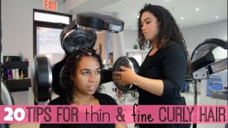 20 Tips for Thin & Fine Curly Hair | All Things Ada