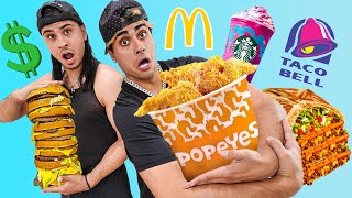 Eating MOST EXPENSIVE Items From Fast Food Restaurants! *secret menu*