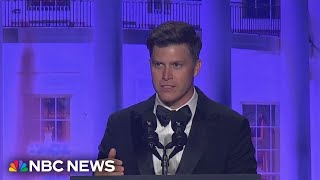 Watch Colin Jost roast the room at 2024 White House Correspondents’ dinner