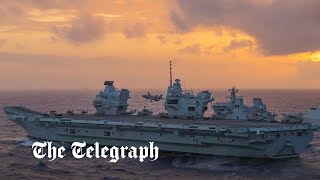 Russian fighter bombers ‘buzz' HMS Queen Elizabeth in BBC Warship series