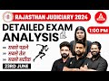 RJS PRE 2024 Paper Analysis 🔥| RJS Paper Solution | Rajasthan Judiciary Pre Answer Key