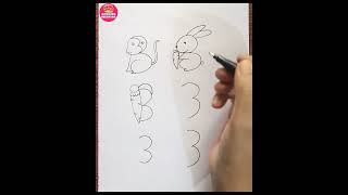How to draw pictures using numbers, Simple Drawing Ideas for beginners
