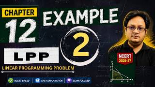 Chapter 12 Maths Class 12 Example 2 | #LPP | #LinearProgrammingClass12 | #LppSolutions