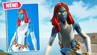 NEW MYSTIQUE Skin Gameplay in Fortnite!