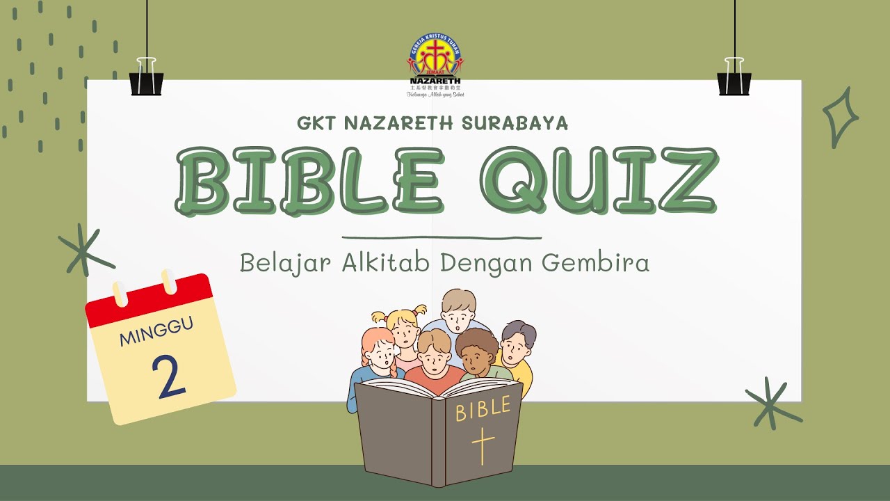 Bible Quiz September - Minggu 2 - YouTube