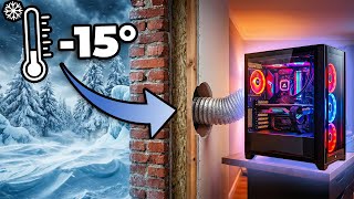 I cooled my PC with OUTSIDE...