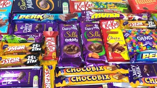 Lots of chocolates , Lots of Candies, Chocolate opening, Cadbury, Dairy milk chocolate, Kinder Joy