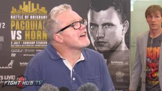 Freddie Roach "Pacquiao says his power is back!"