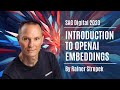 SAG 2023: Introduction to OpenAI Embeddings (with Python code samples)