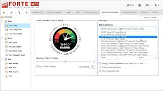 Tour ForteWEB:  The Floor Performance Tab