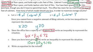 Optimization Word Problems Part 1