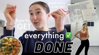 HOW TO GET EVERYTHING DONE | To Do List Day in My Life