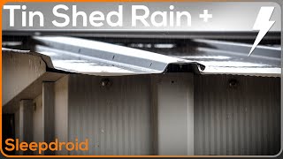 ► Rain on a Metal Roof | Tin Roof Sounds for Sleeping | 10 hours of Rain and Thunder on a Metal Shed