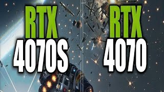 RTX 4070 12G vs RTX 4070Super 12G  显卡对比（CPU为R7 7800X3D）