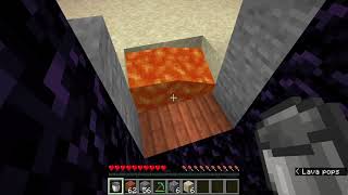 How to light up a nether portal without flint and steel or a fire charge. (speedrunning tip )