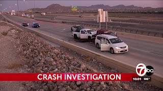 Stalled car struck on I-10 west at Mesa; 2 hurt, 1 arrested