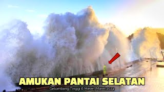 FULL VIDEO: Detik-detik Gelombang tinggi melahap Pantai selatan Indonesia hari ini 21-03-2024