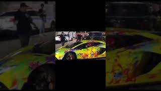 6ix9ine startup his lamborghini aventador