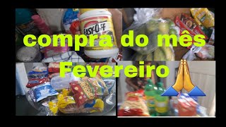 Nossa compra do mês de  Fevereiro  foi 789.82   graças  a Deus 🙏