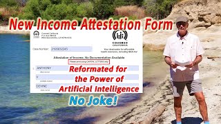 Updated Income Attestation Form from Covered California