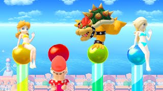 【スーパーマリオパーティ】ミニゲームデイジーVsマリオVsクッパVsロゼッタ(COM最強 たつじん)