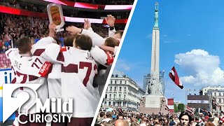 Latvia Hockey fans celebrating teams success / Bronze medals 2023 / This is Latvia