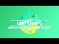 Listening: Where do they want to go?