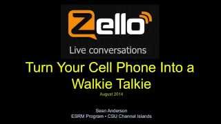 Zello Introduction