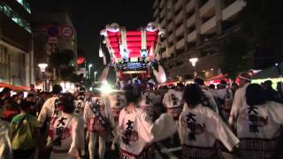 2014年　堺・開口神社　ふとん太鼓宮入⑦　大甲濱（担ぎ出し）