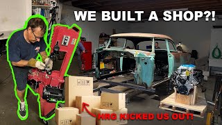 We Got Kicked out of the Shop (Seriously!) 😳 Savoy Build Video 2 - Hot Rod Garage BTS