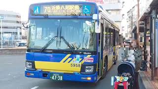 近鉄バス70系統 近鉄八尾駅前行 八尾南駅前発車