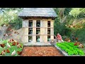 Brilliant Ideas for Raising Free-range Chickens and Goats! Feeding & Elevated Goat House Almost Done