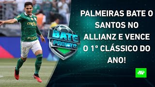 Palmeiras VENCE o Santos e RECLAMA do gramado do Allianz; Corinthians VIVE CRISE | BATE-PRONTO