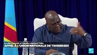 RDCongo : appel à l'union nationale de Félix Tshisekedi • FRANCE 24