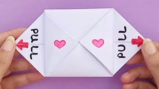 White Paper Card Idea | No glue | No Scissors | How to make Message Card | DIY Eid Greeting card