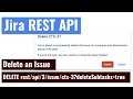 Jira REST API - Delete an issue and sub tasks