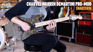 No Talking...Just Tones | Charvel Warren DeMartini Signature Pro-Mod | Maple - Snakeskin