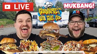 Gourmet On The Go Menu Mukbang LIVE On Location!