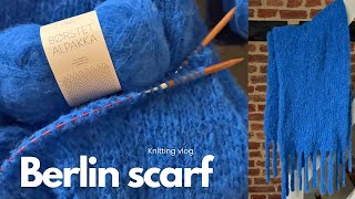 Thought I'd never knit a scarf 🧣 Berlin Scarf | knitting vlog ep.10