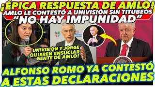 ÉPICA respuesta de AMLO a UNIVISIÓN! Quería dejarlo sin palabras y no pudo