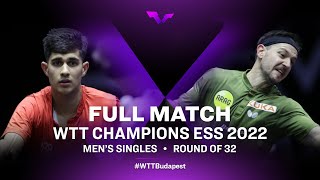 FULL MATCH | Kanak Jha vs Timo Boll | MS Rd 32 | WTT Champions ESS 2022