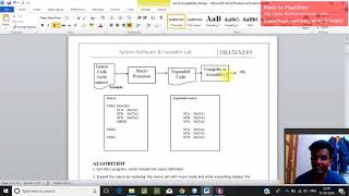 Exercise 3 System Software and Compiler Lab