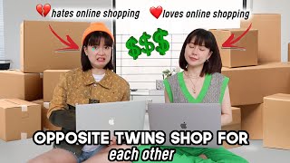 Opposite Twins Shop \u0026 Style Outfits for Each Other (and this is what happened..) | Q2HAN