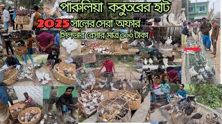 পারুলিয়া কবুতরের হাট  #kobutor_hat_2025 #pigeon_market_in_bangladesh #petbirds লক্ষা কবুতরের দাম কত