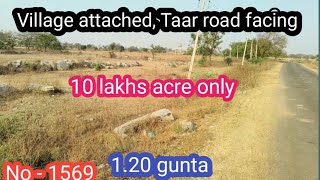 ||10 lakhs acre only||1.20 Gunta only || Taarroad facing, Village attached|| No - 1659