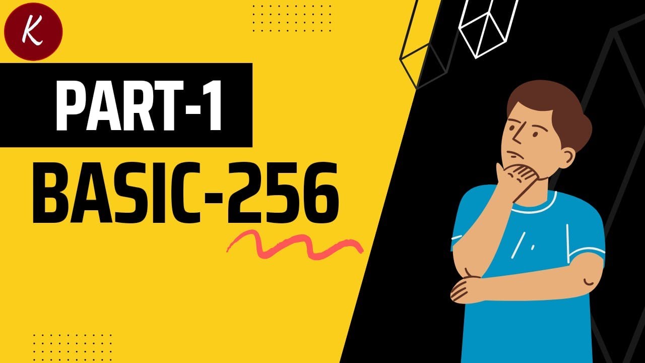 How To Write Basic 256 Programs Part 1 Knockledge Youtube