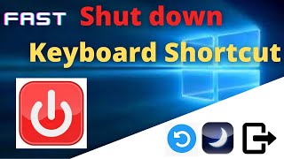 Keyboard Shortcuts for Quickly Shutdown PC in windows 👈 Fast Shut down, Restart and Sleep Shortcut